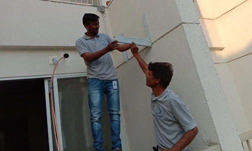 Technicians on a service call