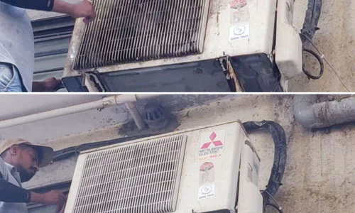 Outdoor unit deep cleaning